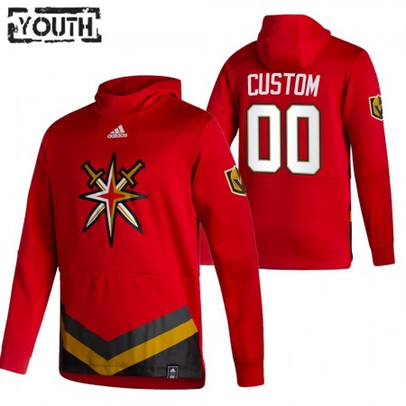Kinder Eishockey Vegas Golden Knights Custom 2020-21 Reverse Retro Pullover Hooded Sweatshirt